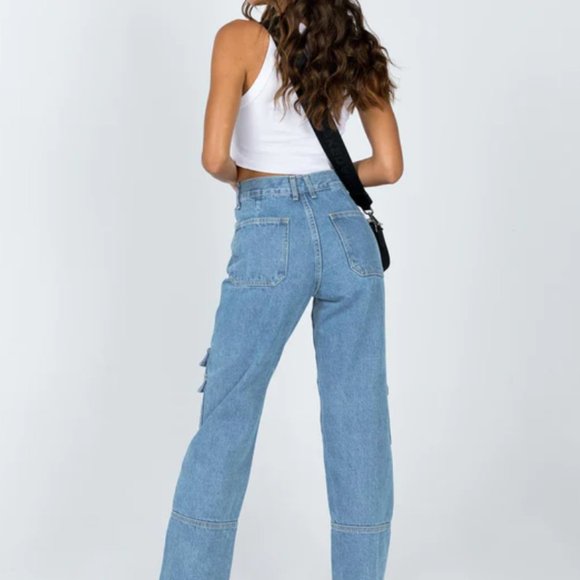 Lioness Stacey Jeans in Denim Blue - Picture 3 of 4